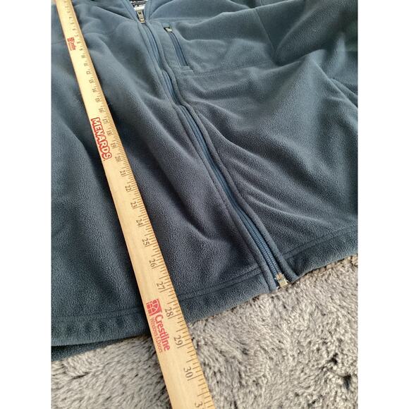 L.L. Bean Men’s Fleece Polartec Hooded Zip-Up Sweater Hiking Outdoor Navy SZ XL - Picture 11 of 11